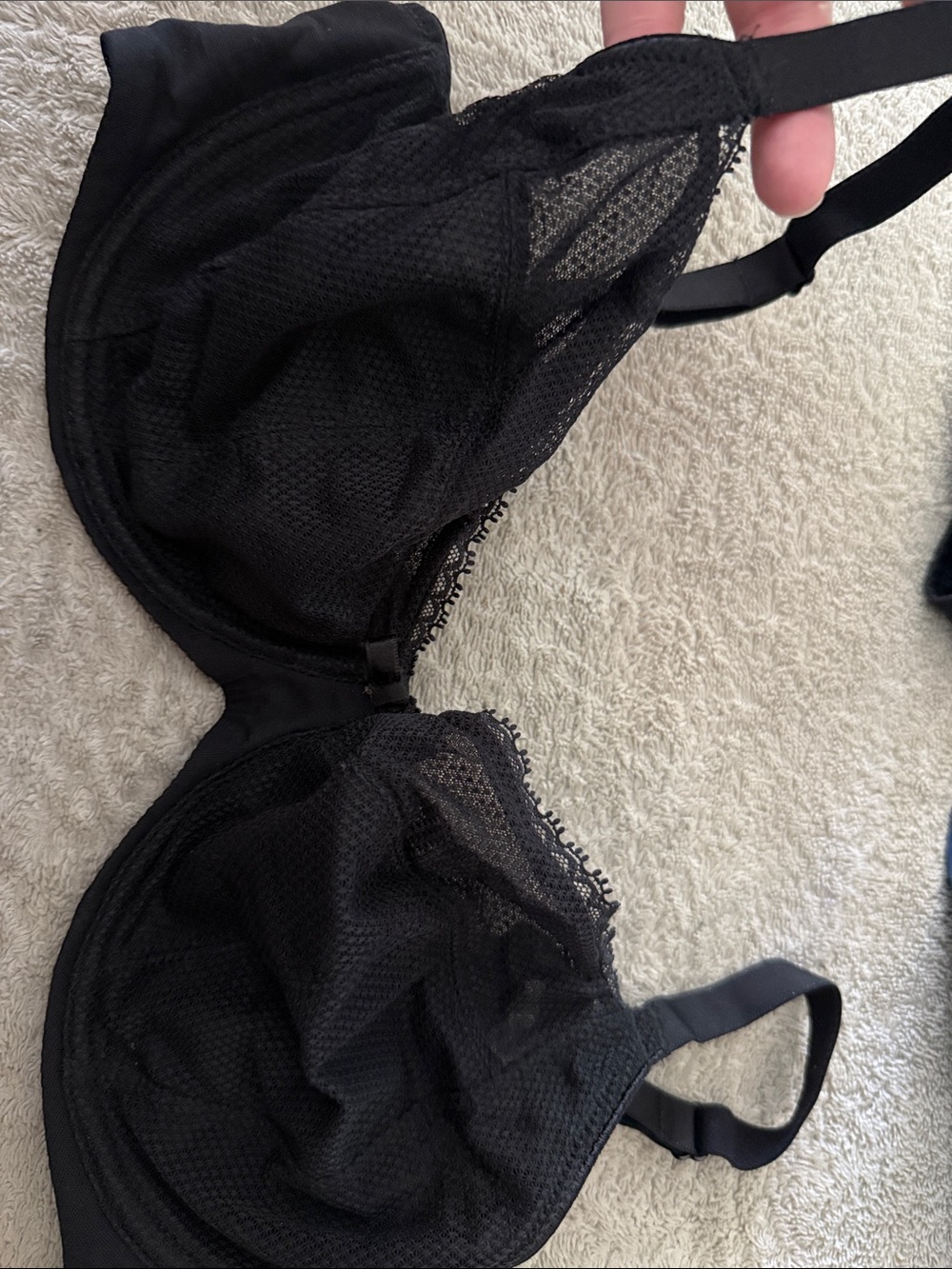 Chantelle Black Sheer Lace Unlined Bra